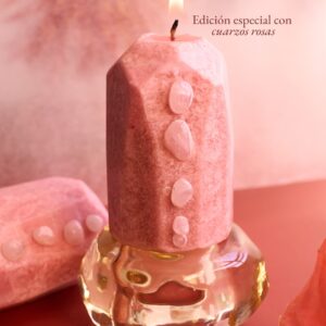 Vela Cuarzo Rosa ¡Edición especial!